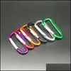 Ключевые кольца Clips Mini Carabiner Bocking Dshape Spring Clip для домашнего похода по путешествиям и спортивным спортом на открытом воздухе Карабинеры.