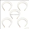 Barrettes à cheveux Barrettes E56A Lolita Double couche Couronne Hoop Gothic Bandeau Metal Godness Bandeaux Halloween Costume DIY Tiara Mat26 Otpds