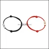 Bracelets de charme attirent les couples magnétiques aimant reliant la relation promesse corde bracelet tressé ensemble pour soeur Q102Fz Drop Del Dhkyb