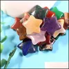Arts And Crafts Natural Stone Crystal 20Mm Star Ornaments Quartz Healing Crystals Energy Reiki Gem Jewelry Making Accessories Living Dhgve