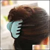 クランプ大型サイズ高品質のアクリルヘアピンキャンディーカラーヘアクリップ光沢のあるカニの爪女性用ガールスタイリングツール2621ドロップotmxh