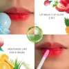 Lip Gloss Private Label Color Changing Oil Lipstick Ball Fruit Flavor Lollipop Moisturizer Custom 2in1 Lipgloss Bulk Lips Makeup