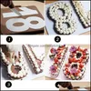 Baking Pastry Tools 9Pcs Letter Numbers Form Cake Stamp Acryl Cutter Wedding Birthday Party Decorations Digital Stamper Diy Mold D Dha8T