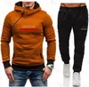 2023 Designer Men's Tracksuits Men Clothing Men Set Spring Autumn Winter Printing Hoodie Set Fleece dragkedja Hooded Sweatshirt269z