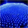 LED -str￤ngar 1600 lampor 10x5m gardinbelysning Flash Fairy Festival Party Light Christmas Wedding Decor Drop Delivery Holiday OT0B2