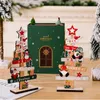 Christmas Decorations Vintage Wooden Desktop Tree DIY Decoration Signs Plaque Classic Santa Claus Snowman