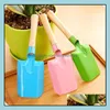 Spade Shovel Mini Gardening Colorf Metal Маленькие садовые аппаратные инструменты для копания детского инструмента SN983 Доставка доставки Home DHFIM