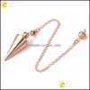 Collares pendientes Cono Pendum de metal para cobre antiguo Goldcolor Pendo espiritual Radiestesia Healing Pende Jewelry Drop Delivery Pend Dhamx