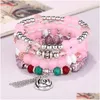 Beaded Bohemian Fashion Jewelry Colorf Strands Armband Handmade Mti Layer Tassels Beads Rose Pendant Charms Armband Drop Delivery Dhzxc