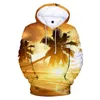 Sweats à capuche pour hommes Sweatshirts Arbre Hommes Femmes Sweat à capuche Sweat à capuche Océan Belle vue sur la mer Coco Hoody Polluver Automne Top