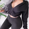 Abbigliamento da palestra Felpa con cappuccio corta da donna Allenamento da allenamento Top con coulisse Felpe con cappuccio a maniche lunghe Cerniera Casual Capispalla sportivo