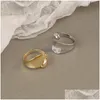 Pierścienie klastra 925 Sterling Sier Luster for Women Korean Refizable Otwarty Ring Anillos Plata Para Mujer Party Bijoux Femme Biżuteria Drop dhvbi