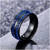 Cluster ringen Sinleery Black Dragon Stainless Steel Cadeau voor vrouwen Men Men Wedding Band Ring 2021 Trend JZ227 SSK Drop Delivery JE DHO2C