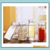 Herb Spice Tools Searning Jars Organizer Organizer Storage Holder Container Bottles with ER LIDS CAM SN3745 DROON DROOND HOM DHVDZ