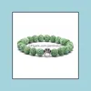 Bracelet de patte de chien en pierre de lave noire, 7 couleurs, perles, diffuseur d'huile essentielle d'aromathérapie pour femmes, livraison directe de bijoux Brac Otjri