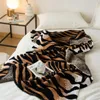 Одеяла 2023SS Тигр одеяло домашнее ткань Сон высококачественный диван пикник сгустим теплый компьютер