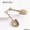 Charms 30st Vintage Shovel Pendant Three Color Fit Armband Halsband Diy Metal Jewelry Making Drop Leverans Fyndkomponenter DHFNM