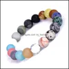 Charm Armbänder Naturstein Armband Hohe Qualität Yoga Perle Für Frauen Männer Schmuck Mode Accessoires Geschenk Dhs H4A F Drop Lieferung Dh6Ua