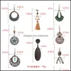 Dangle Chandelier Vintage Bohemian Ethnic Tassel Hanging Water Drop Earrings For Women Fashion Jewelry Accessories Gifts Delivery Otu2E