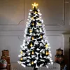 Décorations de Noël 5 Pcs 2M Arbre Plume Ruban De Noël Bande Guirlande De Fête 2023