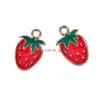 Charms 10 stcs/set email fruit cherry watermeloen stereberry legering hanger diy ambachtelijke bevindingen sieraden maken accessoires drop levering com dhnqb