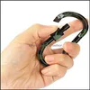 Key Rings Outdoor Climbing aluminium legering D -vorm Buckle Carabiner Keyfob Snap Hook Clip Karabines gespen Keychain DHS Drop deliv DHFDR