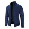 남자 재킷 가디건 2023 재킷 남자 가을 겨울 남자 니트 스웨터 솔리드 따뜻한 코트 캐주얼 남성 의류