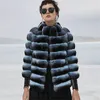 Pelliccia sintetica da donna Cappotto corto in Rex naturale Spessore caldo Capispalla Giacca genuina alla moda Cappotti con colletto alla coreanaDa donnaDa donna