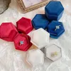 Jewelry Pouches Hexagon Earring Packaing Wedding Christmas Day Birthday Elegance Jewellery Gift Case Fashion Ring Display Wholesale