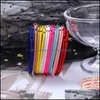 Hoop Huggie 5 cm/6 cm/7 cm Fashion Candy Color -oorbellen voor vrouwen