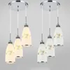 Pendellampor moderna led lampglas vita lampor hanglampor för matsal levande hembelysning fixtur