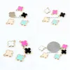 チャーム20pcs/lotファッションラッキーフラワーオイルドロップエナメルペンダントdiyネックレスアクセサリー13x15mmブレスレットジュエリーメイキングデリバリーDHCGI