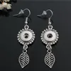 Charm 12mm Noosa Snap Button Dangle Chandelier Earring 8/Style selection flower leaf christmas tree