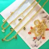 Pendant Necklaces Lip Shape Enamel Necklace For Women Gold Color Cuba Chain 2023 Trend Punk Hip Hop Party Jewelry Gifts