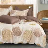 Bedding Sets ZEIMON Beauty Bedclothes Quilt Cover Pillowcase Set 90 Single Double Flowers Comforter Duvet