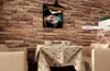 Bakgrundsbilder kinesiska träblock påverkar brun och mörk gary tegel 10 m rull tapet vardagsrum bakgrund väggdekor konst wa