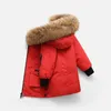 키즈 다운 겨울 자켓 소년 소녀 베이비 겉옷 재킷 배지 두꺼운 따뜻한웨어 코트 어린이 파카 클래식 파카 2023