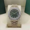 Luxury Men's Diamond Watch Sapphire Crystal Green Miring Movimiento autom￡tico Relojes Montre de Luxe Orologio Mechanical RELOJ Fashion Desinger RELOJS