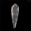 Chandelier Crystal 15pcs/lot 76mm Transparent Color Faceted Prism Parts Lustre Pendant For DIY & Party
