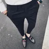 Men's Pants 2023 Autumn Grid Nine Korean Casual Slim High Quality For Men Small Trousers Pantalon Hombre Jogger