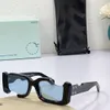 Lunettes de soleil de styliste blanches pour hommes et femmes, style OFF, mode classique, plaque épaisse, monture carrée noire, lunettes transparentes lu