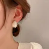 Ohrstecker JWER Elegante französische Barockperle Koreanische Mode Unregelmäßiger Schmuck Für Frau Mädchen Exquisite Ungewöhnliche Accessoires