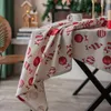 Table Cloth Candy Red Christmas Tablecloth Cotton And Linen For Decoration 2023 Rectangular Cover Noel