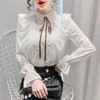 Женские блузки весенняя осень Slim Simple Office Korean Blouse Blous