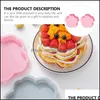 Ferramentas de pastelaria de cozimento 2pcs Sakura Sile Bolo de bandeja Diy Mod Drop Drop Garden Home Garden Kitchen Bar Bakeware Dhxds