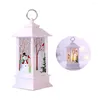 Decorações de Natal Led Flame Wind Wind Night Desktop Decoration Scene