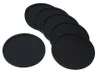 Tovagliette Pads 8pcs Sottobicchieri per bevande in silicone nero Tazza morbida rotonda antiscivolo Perfetto per bar e casa Durevole Facile da pulire BlackMats