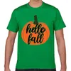T-shirt da uomo Top Camicia da uomo Hello Fall 2023 Citazione Design Humor Bianco Geek Stampa Tshirt maschile XXXL