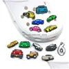 Shoe Parts Accessories 50Pc/Set Mobile Cars Drive Croc Charms 2D Soft Plastic Clog Buttons Charm Buckle Decoration Fit Women Sanda Dh0Eu