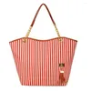 Evening Bags Wholesale Striped Bag Messenger Women Leather Handbags Canvas Shoulder 150PCS/lot